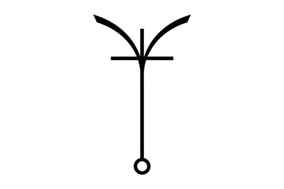 Anchor Cross Minimal Symbol: Graphics for T-Shirt Designs