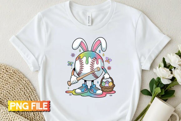 Easter Baseball Dripping PNG: Graphics & T-Shirt Designs