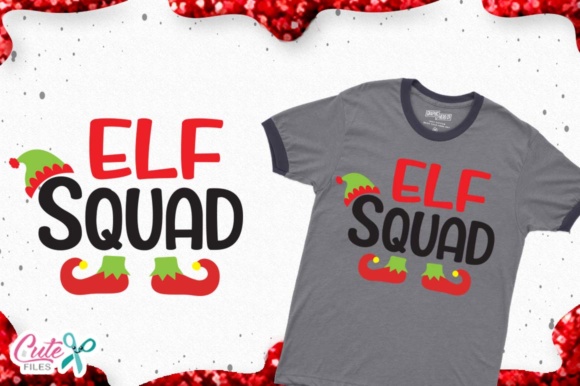 Elf Squad: A Festive Graphic for T-Shirt Designs