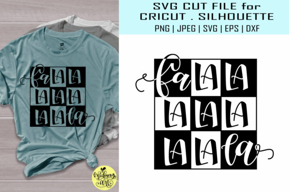 Fa La La La La: A Festive Graphics Asset for T-Shirt Designs