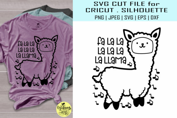 Fa La La Llama: A Charming Graphics Asset for T-Shirt Designs