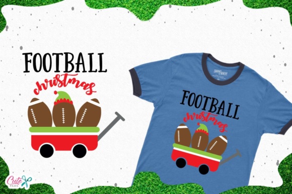 Football Christmas Cut Files: Perfect for T-Shirt Designs and Graphics
