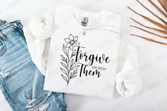 Forgive Them Luke 23: A Graceful T-Shirt Design