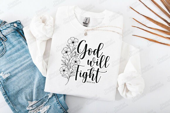 God Will Fight Exodus 14: A Versatile T-Shirt Design