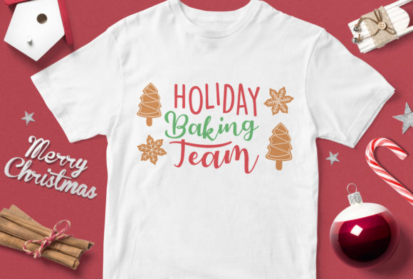 Holiday Baking Team Christmas: A Versatile T-Shirt Graphics Asset