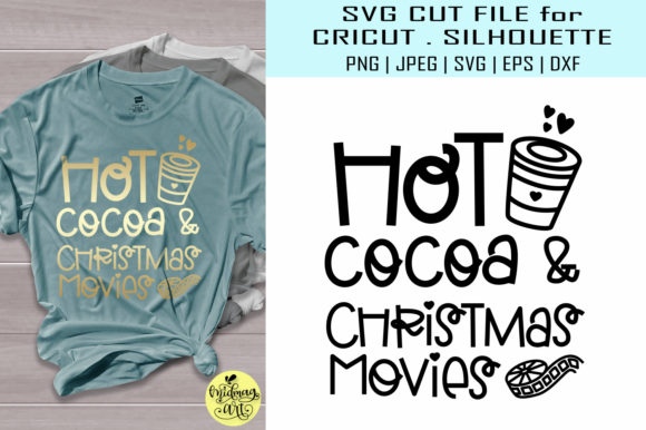 Hot Cocoa and Christmas Movies: Perfect for Festive T-Shirt Designs