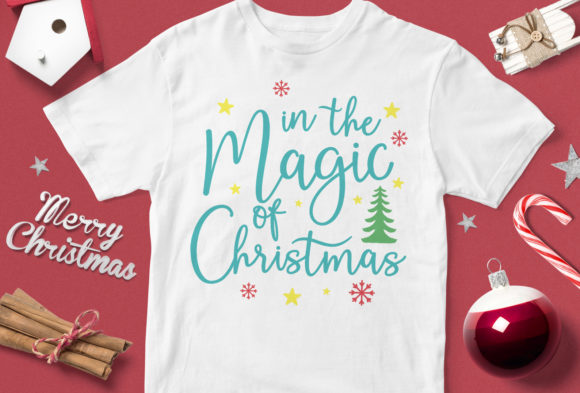 In the Magic of the Christmas: Perfect for T-Shirt Designs and Graphics