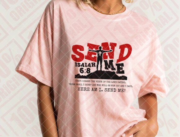 Isaiah 6:8 SVG Graphics for T-Shirt Designs