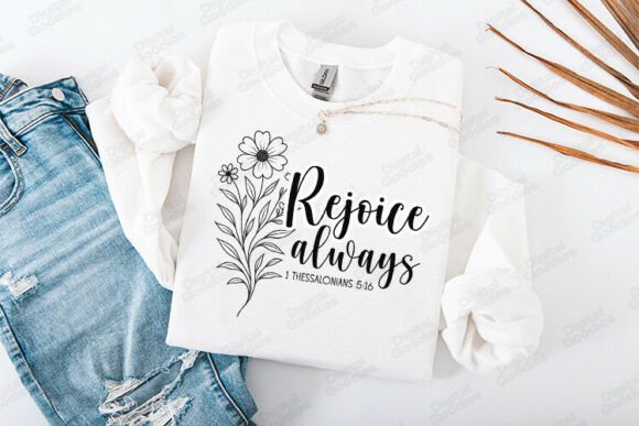 Rejoice Always Graphics: Perfect for T-Shirt Designs