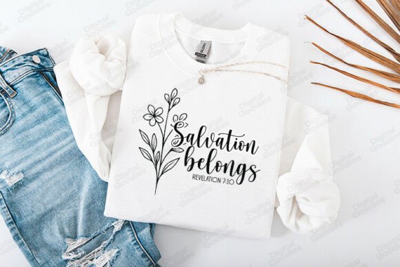 Salvation Belongs Bible Verse Design Review