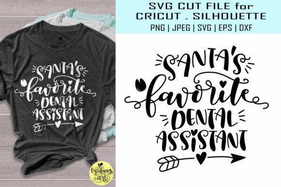 Santas Favorite Dental Assistant: A Must-Have for T-Shirt Designs and Graphics