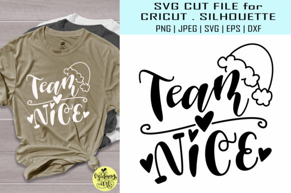 Team Nice, Christmas: A Festive Addition for T-Shirt Designs and Graphics