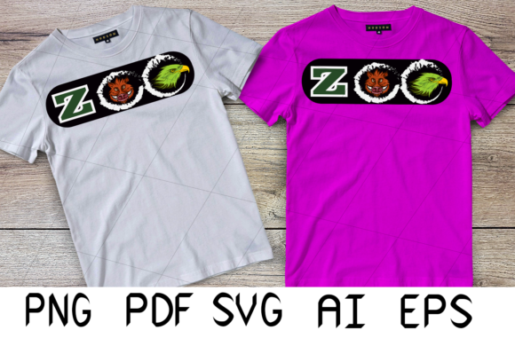 Zoo T-shirt: A Fun and Playful Graphics Asset for Creative Crafts